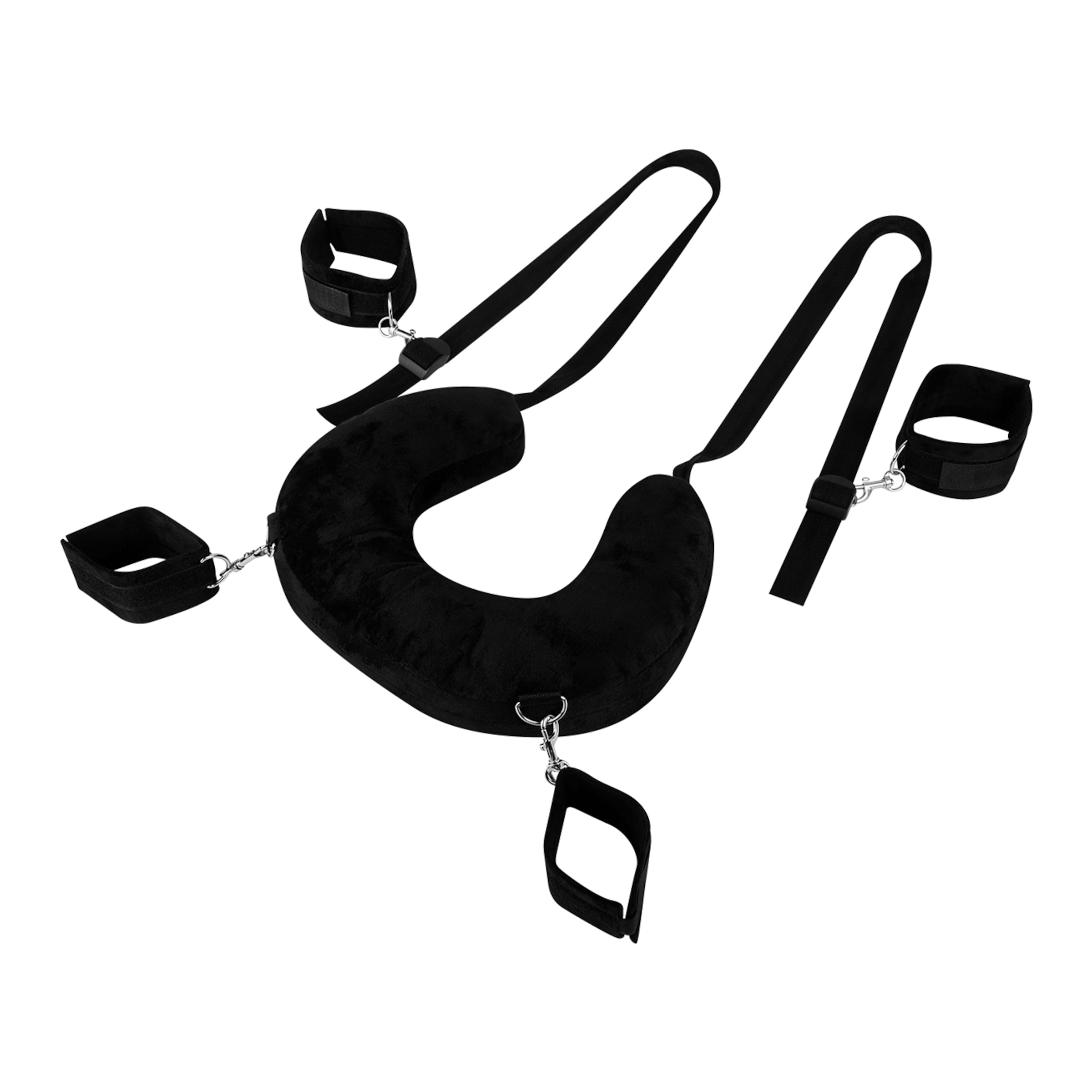 nekkussen-met-geïntegreerde-hand--en-voetboeien-Zwart-2