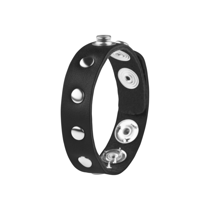 sangle-pénienne-avec-rivets-Argent-Noir-2