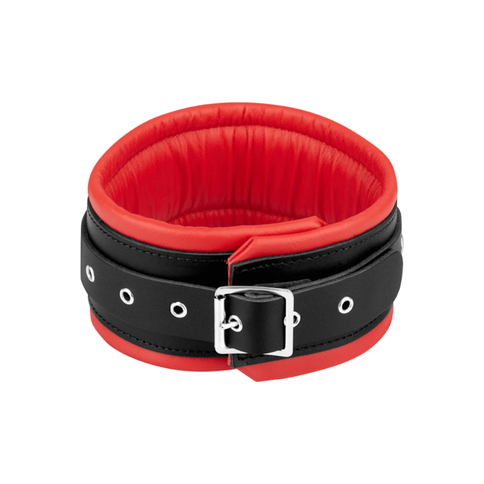 collier-rembourré-s/m-Noir-Rouge-4