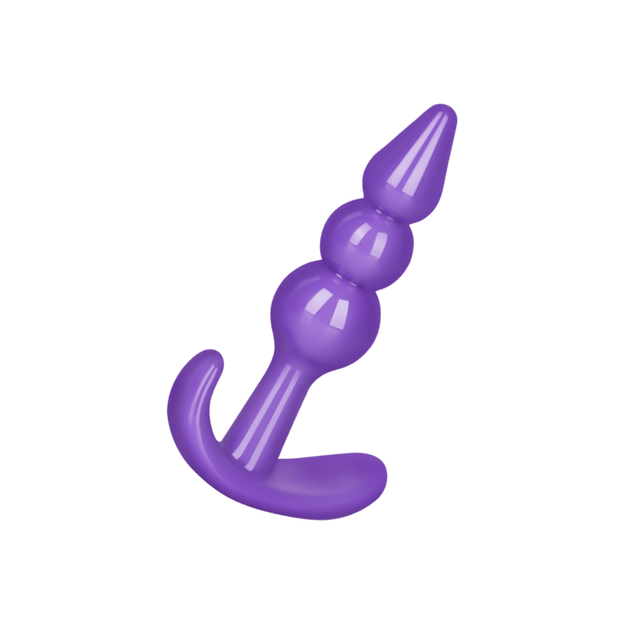 gode-anal-avec-structure-à-boule-9-cm-Violet-1