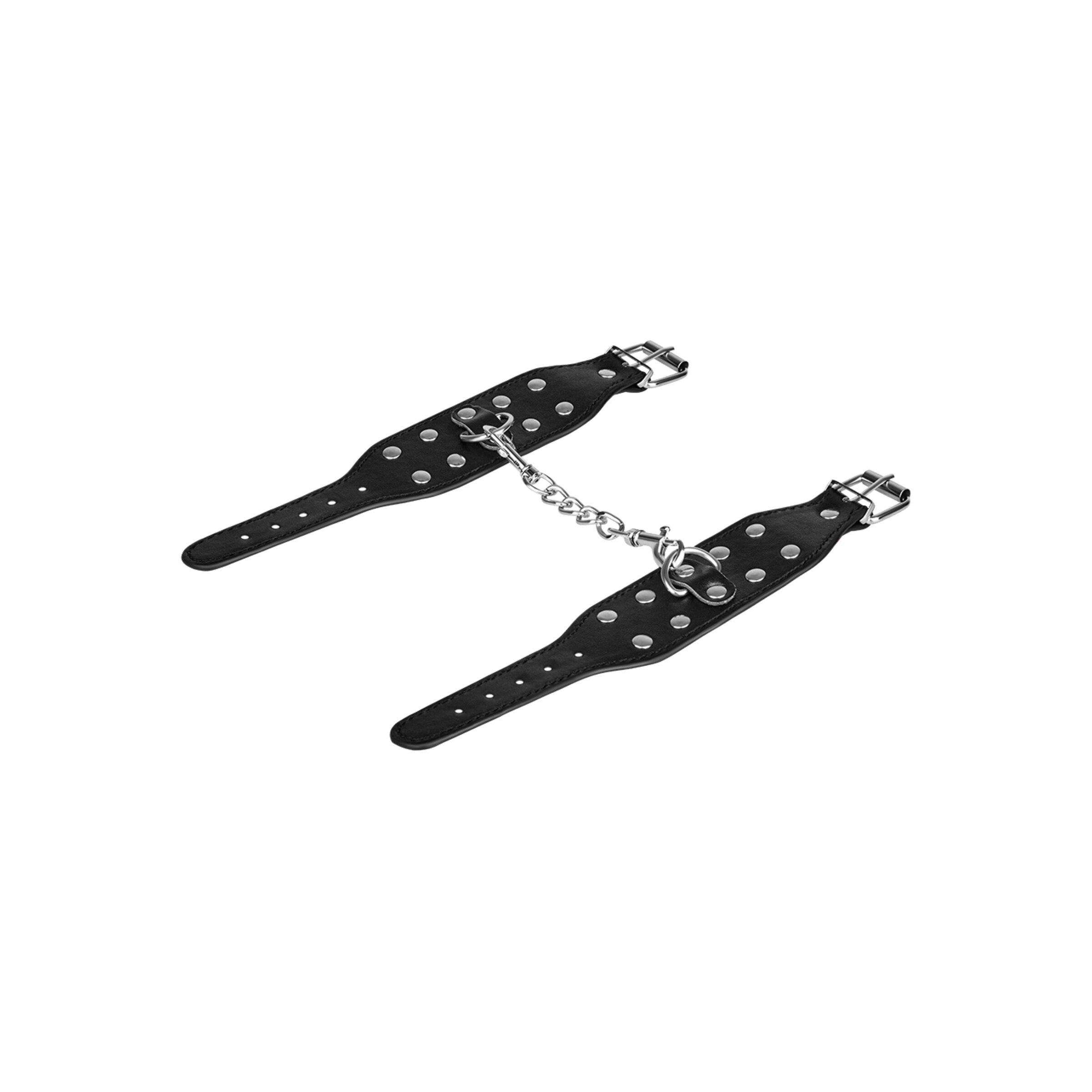 menottes-avec-rivets-en-simili-cuir-Argent-Noir-3