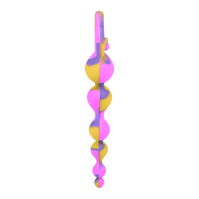 hartvormige-anale-ketting-van-siliconen-18-cm-Geel-Paars-Pink-4