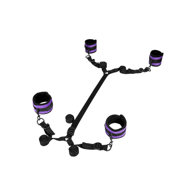 under-the-mattress-soft-restraint-set-3-delen-Lila-Schwarz-1