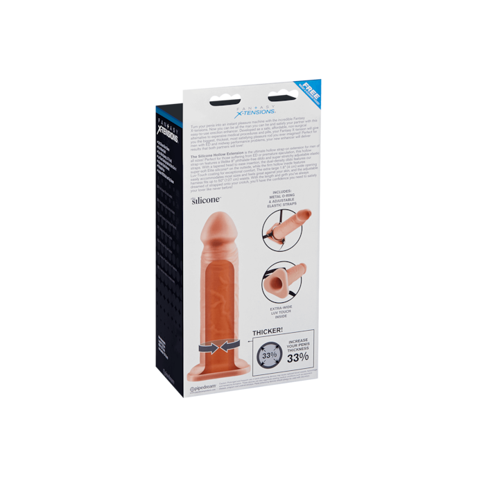 silicone-hollow-extension-20-cm-Naturel clair-Noir-12