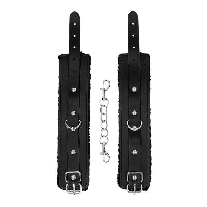 plush-bonded-leather-wrist-cuffs-Zwart-2