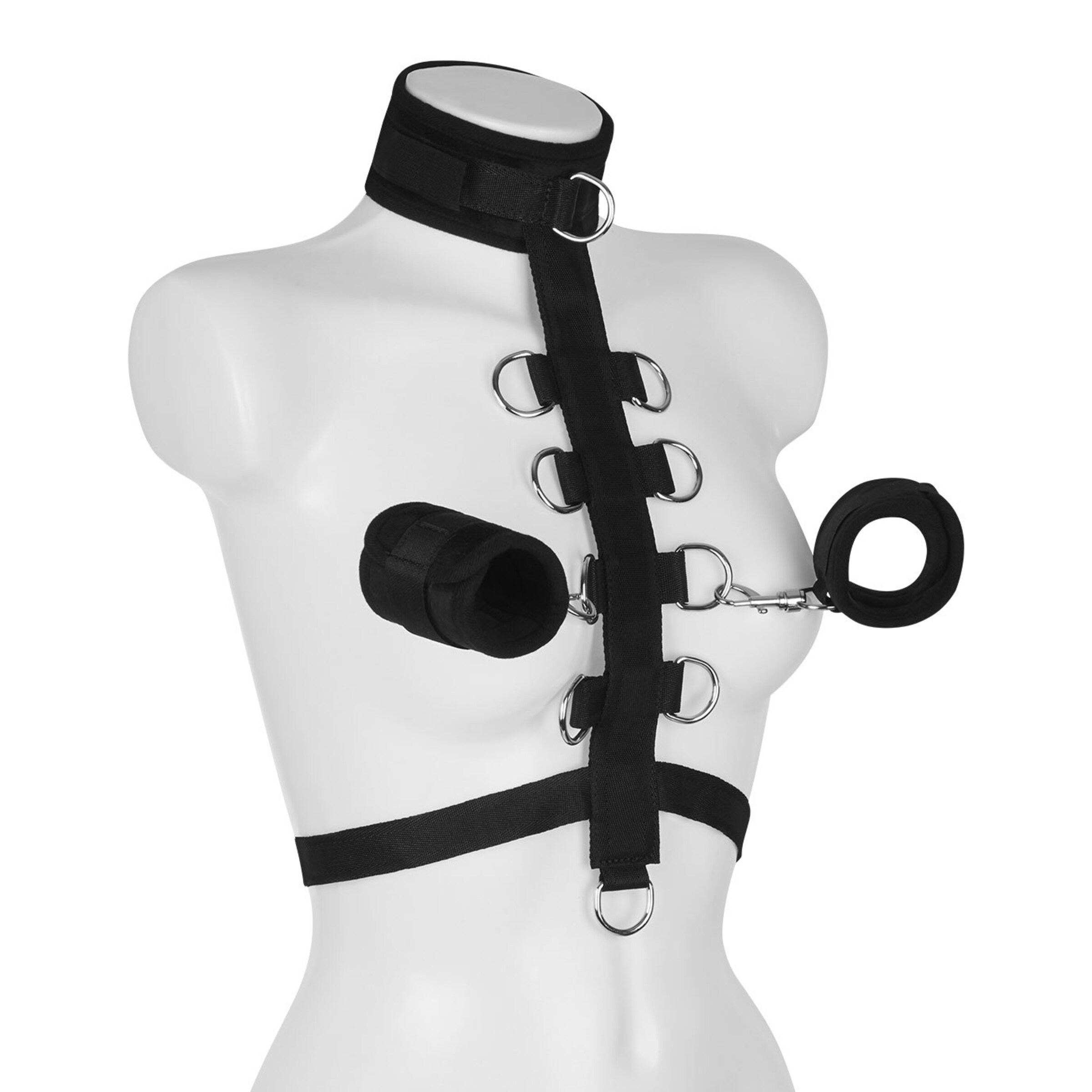 collar-with-cuffs-2-delen-Zwart-1