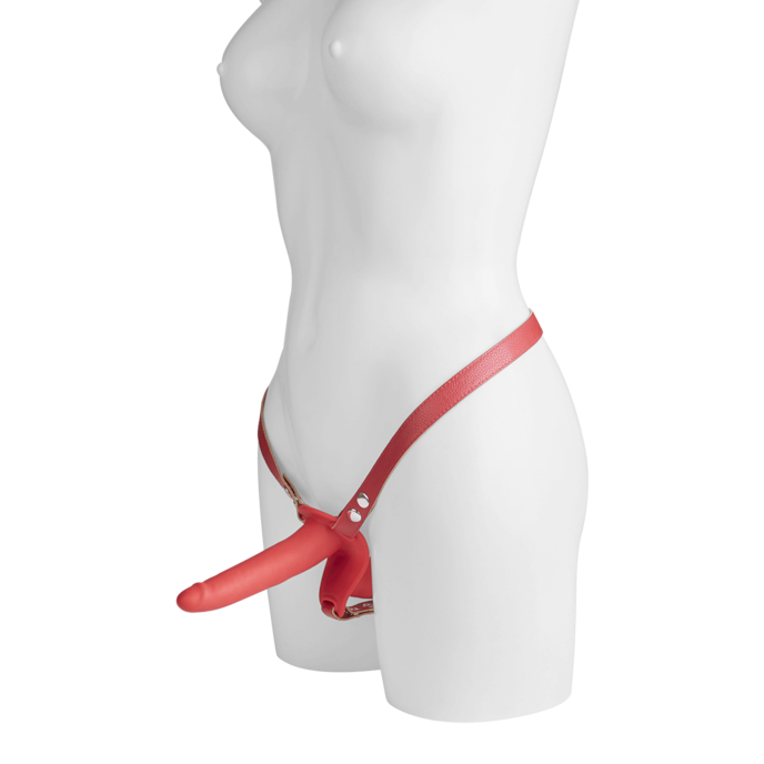 dubbele-siliconen-strap-on-dildo-16-cm-Pink-2