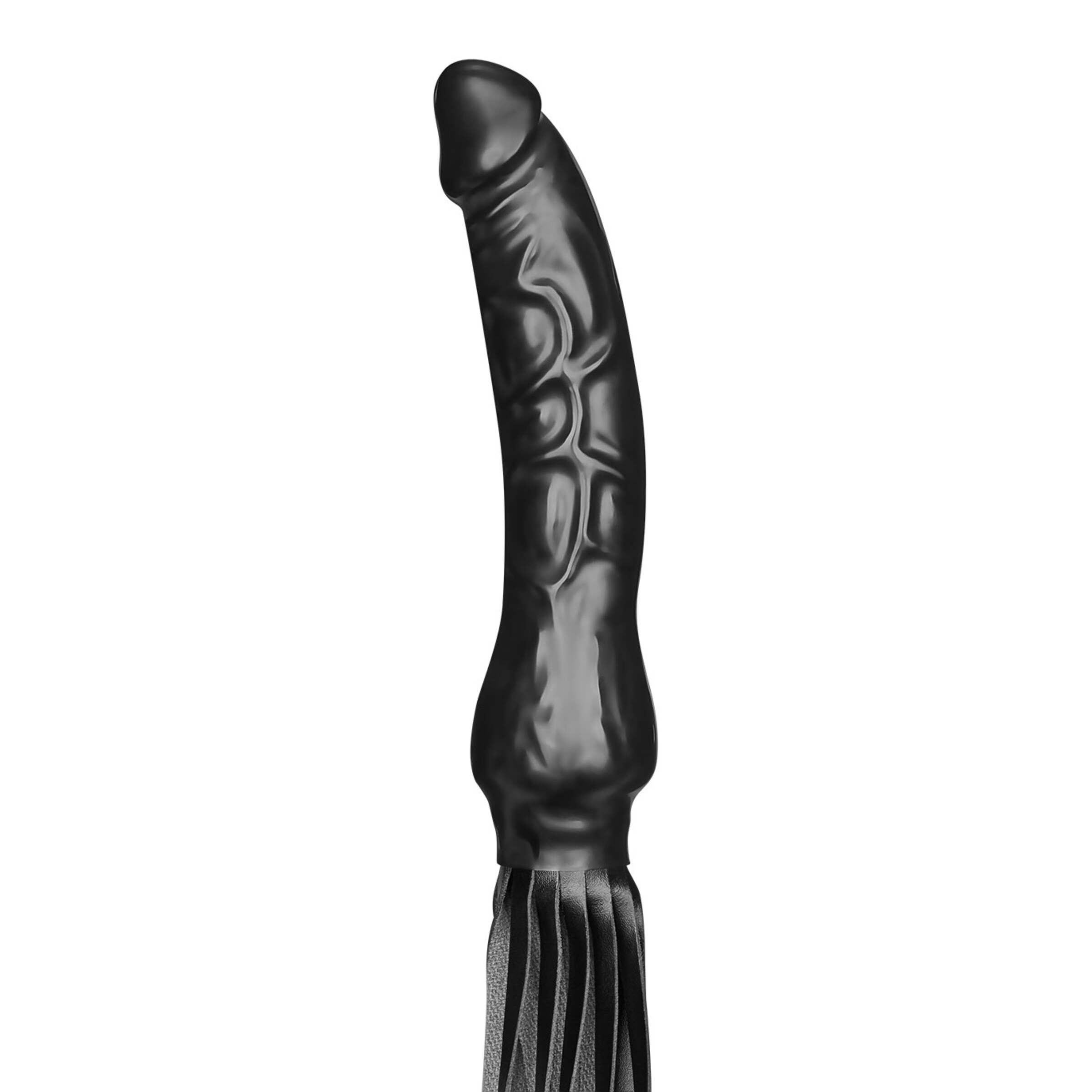 latexdildo-mit-15-leder-hy]riemen-13-cm-Schwarz-4