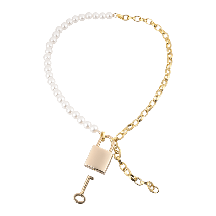 sex-and-mischief---pearl-day-collar-Goud-Wit-3