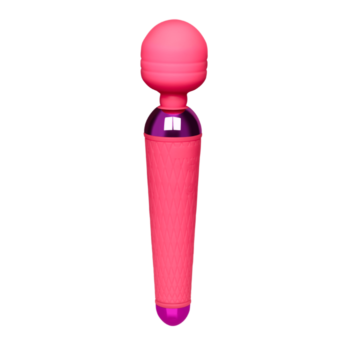 masseur-en-silicone-rechargeable-19-5-cm-Rose-Violet-1