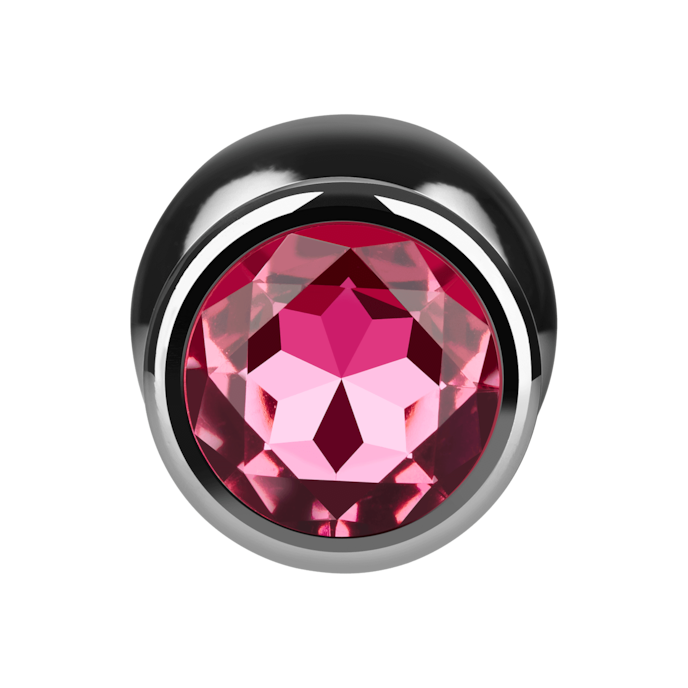 kleine-aluminium-plug-met-kristal-7-cm-Pink-Silber-5