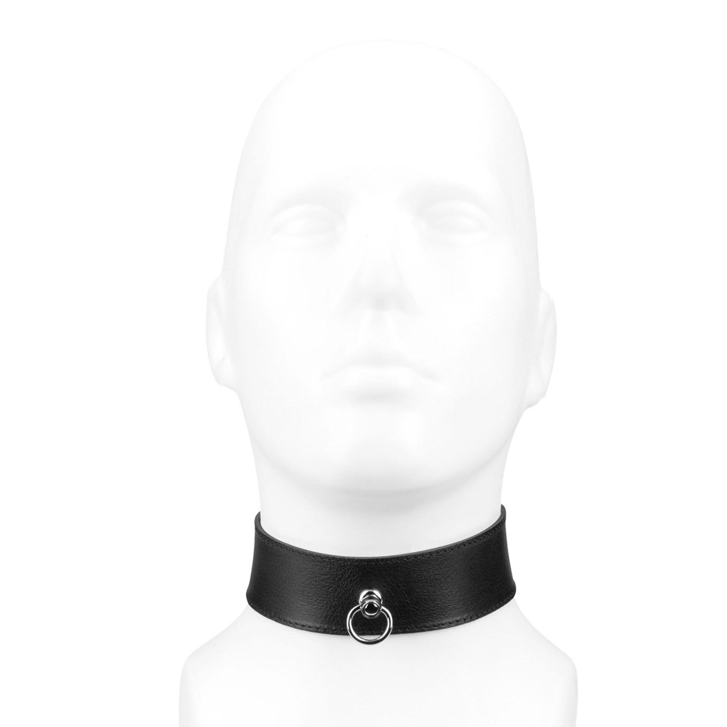 large-collier-en-cuir-avec-anneau-en-o-Noir-3