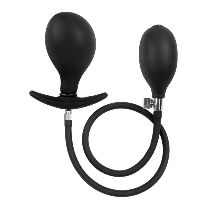 latex-play---inflatable-curved-anal-plug-with-pump-8-cm-Noir-2