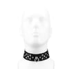 breites-leder-halsband-mit-flachnieten-Schwarz-Silber-3
