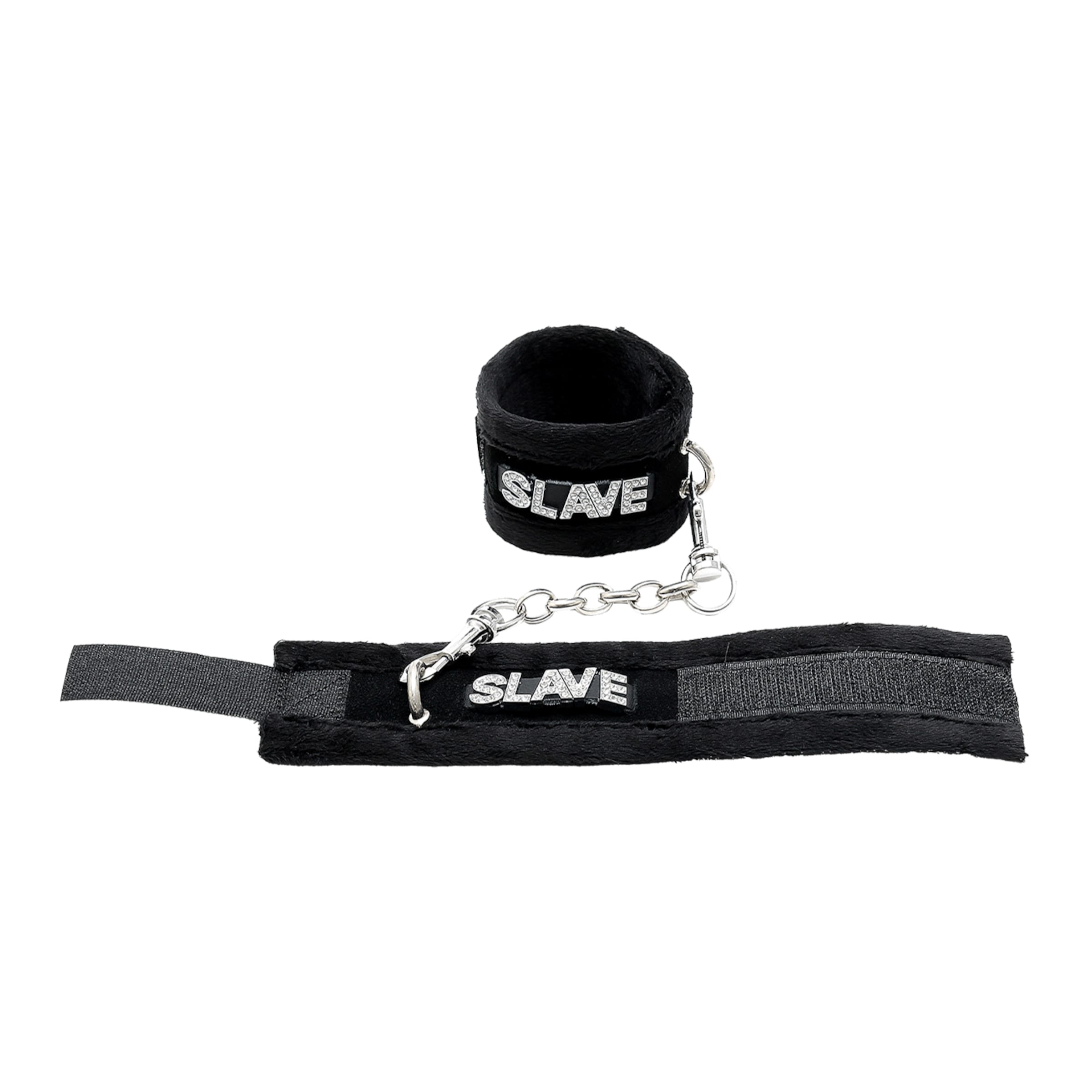 bondageset-met-strass-3-delen-Zilver-Zwart-5