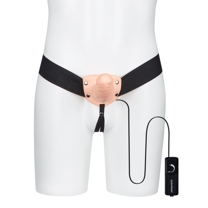 vibrating-hollow-strap-on-22-5-cm-Natur-hell-Schwarz-6