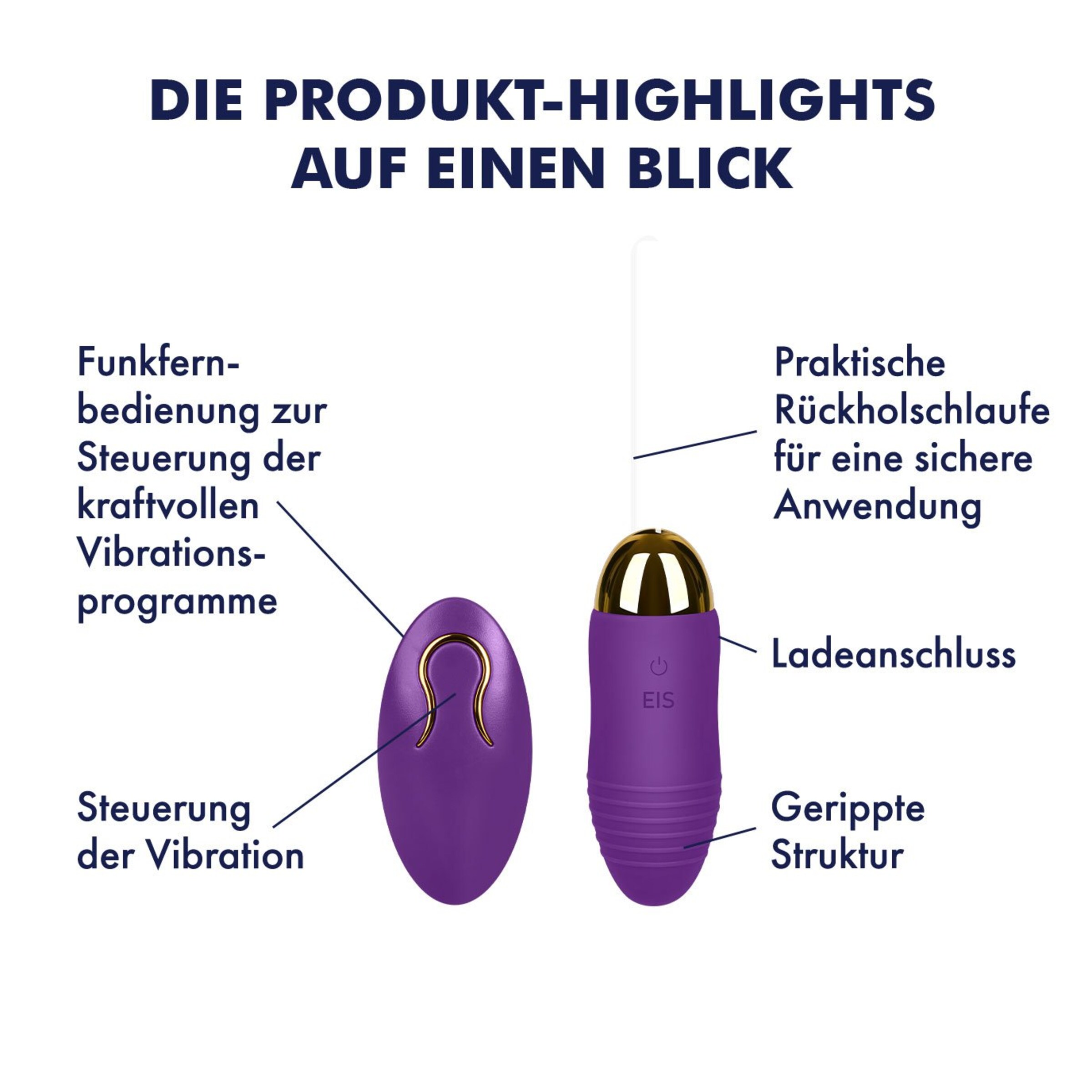 orgasmus vibrator Vibro-Ei: mit App & Fernbedienung main image 0