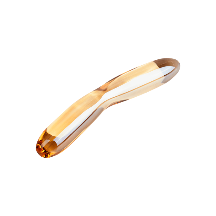 glanzende-glazen-dildo-17-cm-Oranje-2