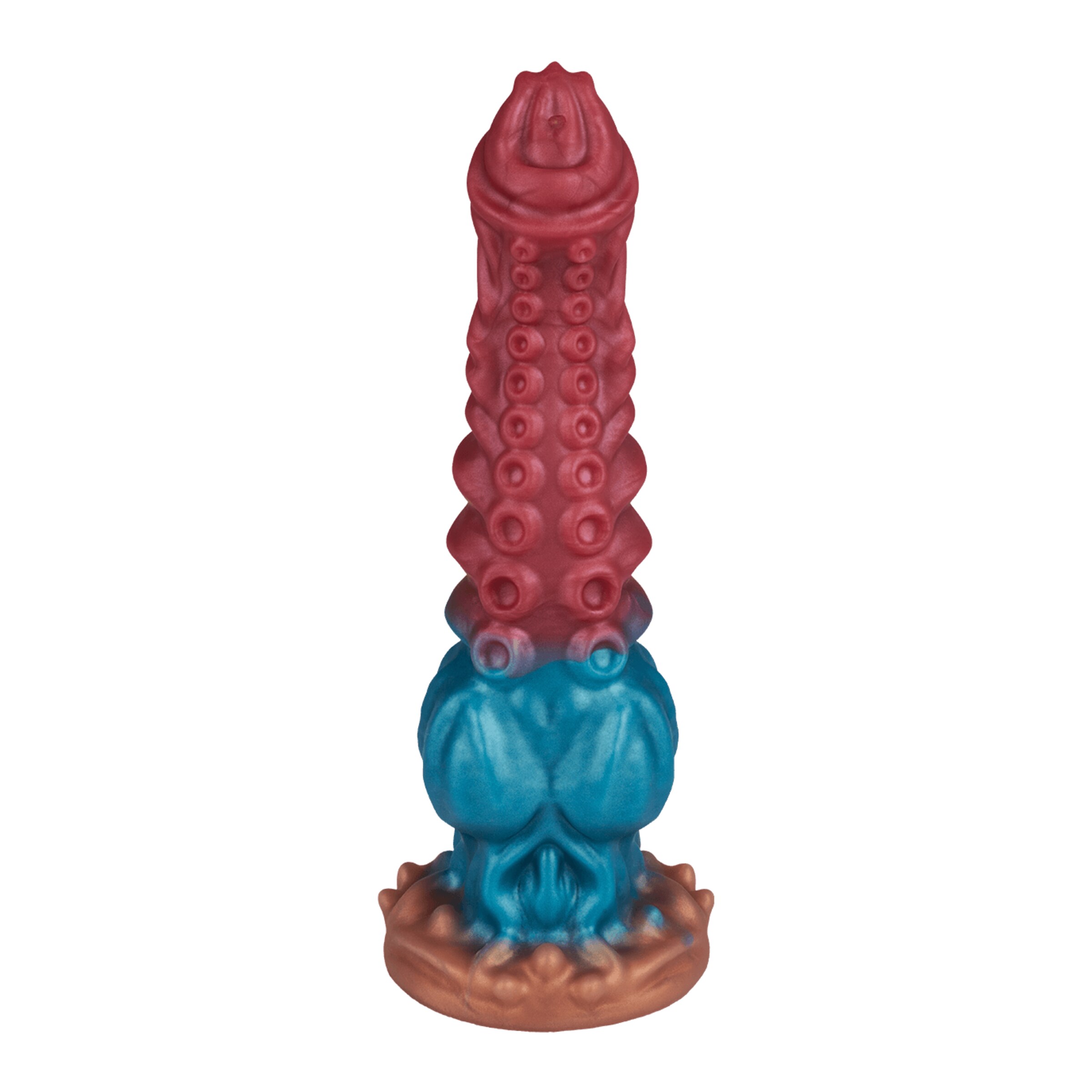 tentakel-dildo-met-opvallende-structuur-24-cm-Blauw-Goud-Rood-4