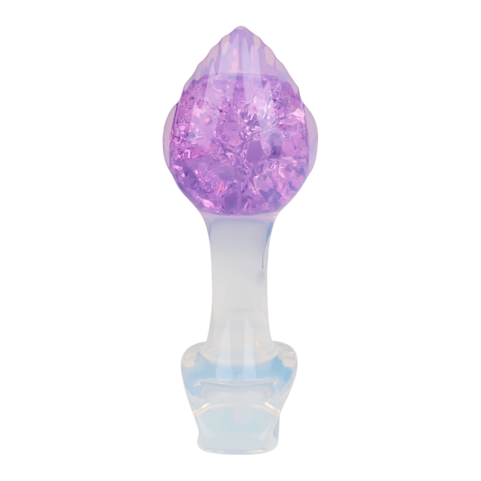 schimmernder-analplug-aus-silikon;-8-5-cm-Lila-Transparent-5