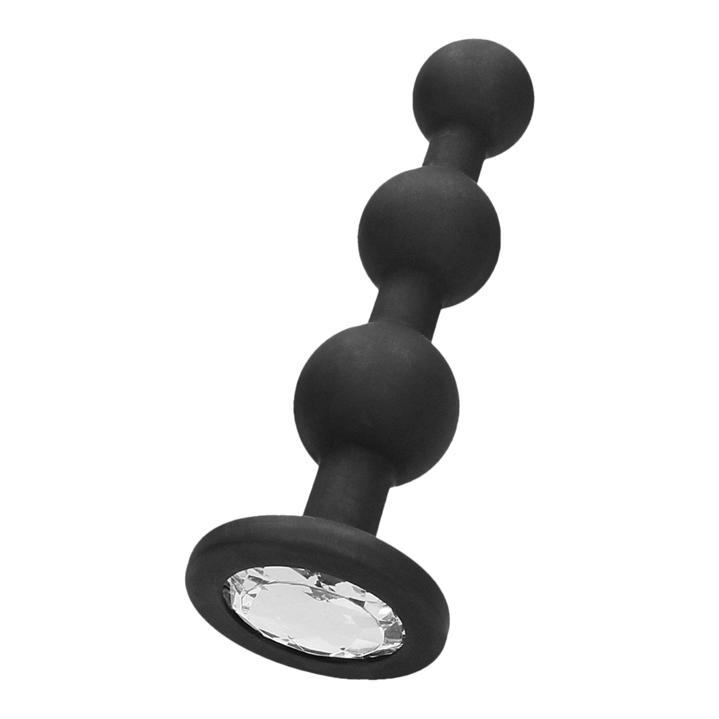 silicone-beaded-diamond-butt-plug-11-4-cm-Zwart-1