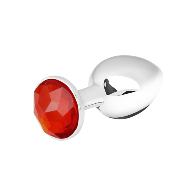 buttplug-xs-6-5-cm-Rood-Zilver-2