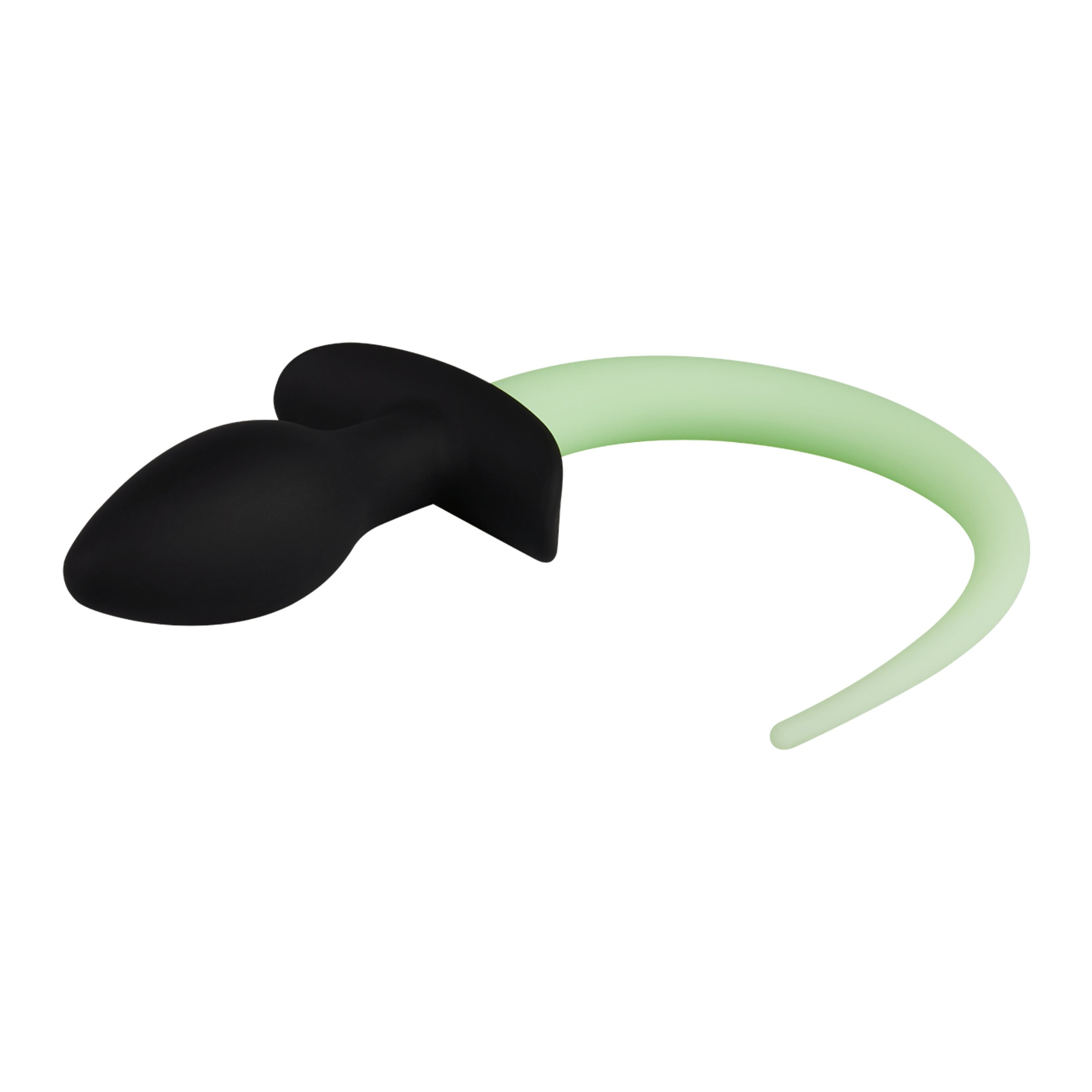 plug-anal-en-silicone-avec-queue-28-cm-Noir-Vert néon-6