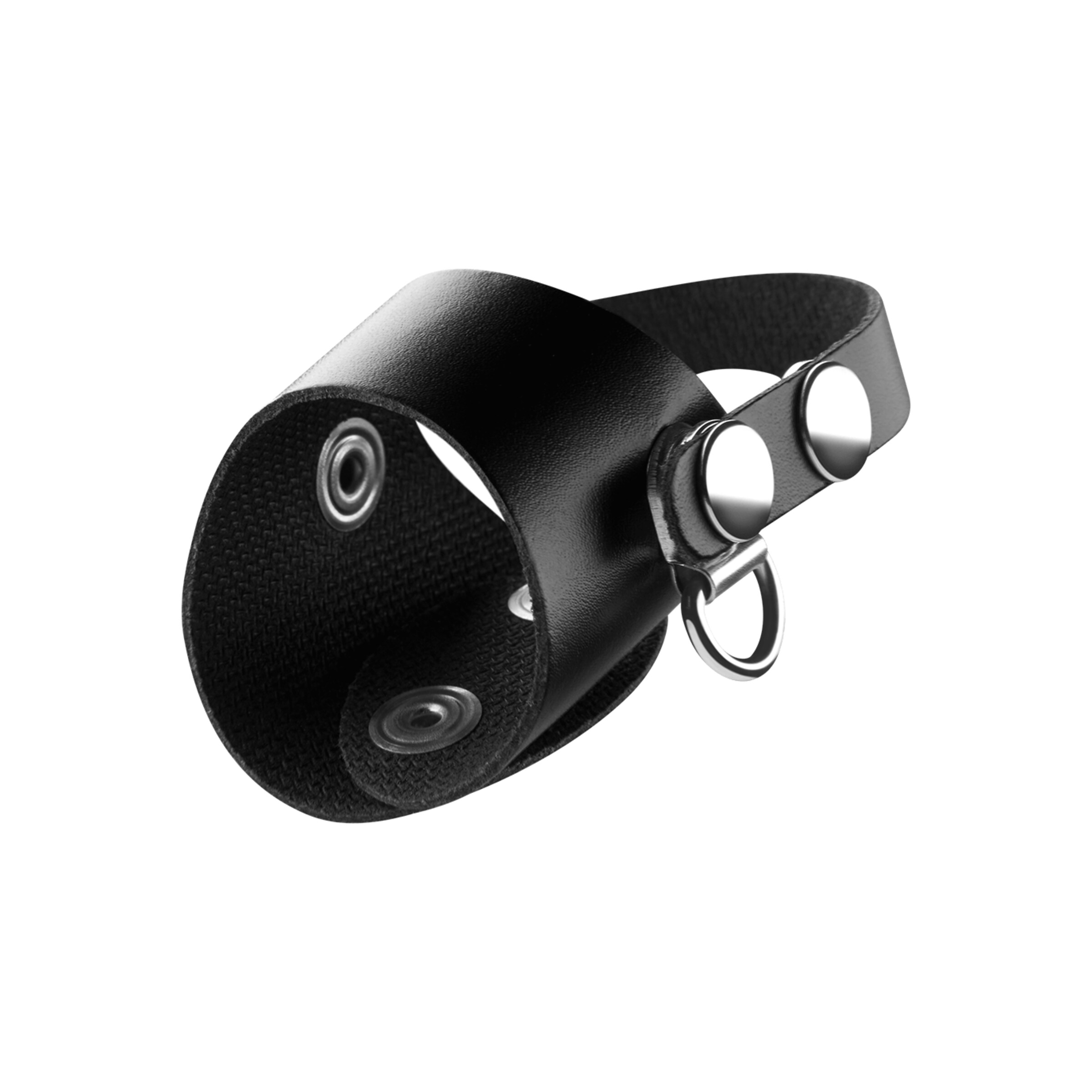 eikelmanchet-met-riemen-Zwart-2