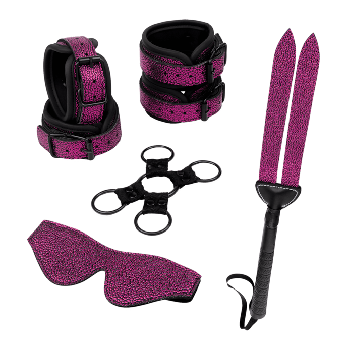 dragons-lair---bondage-set-7-pièces-Noir-Violet-1