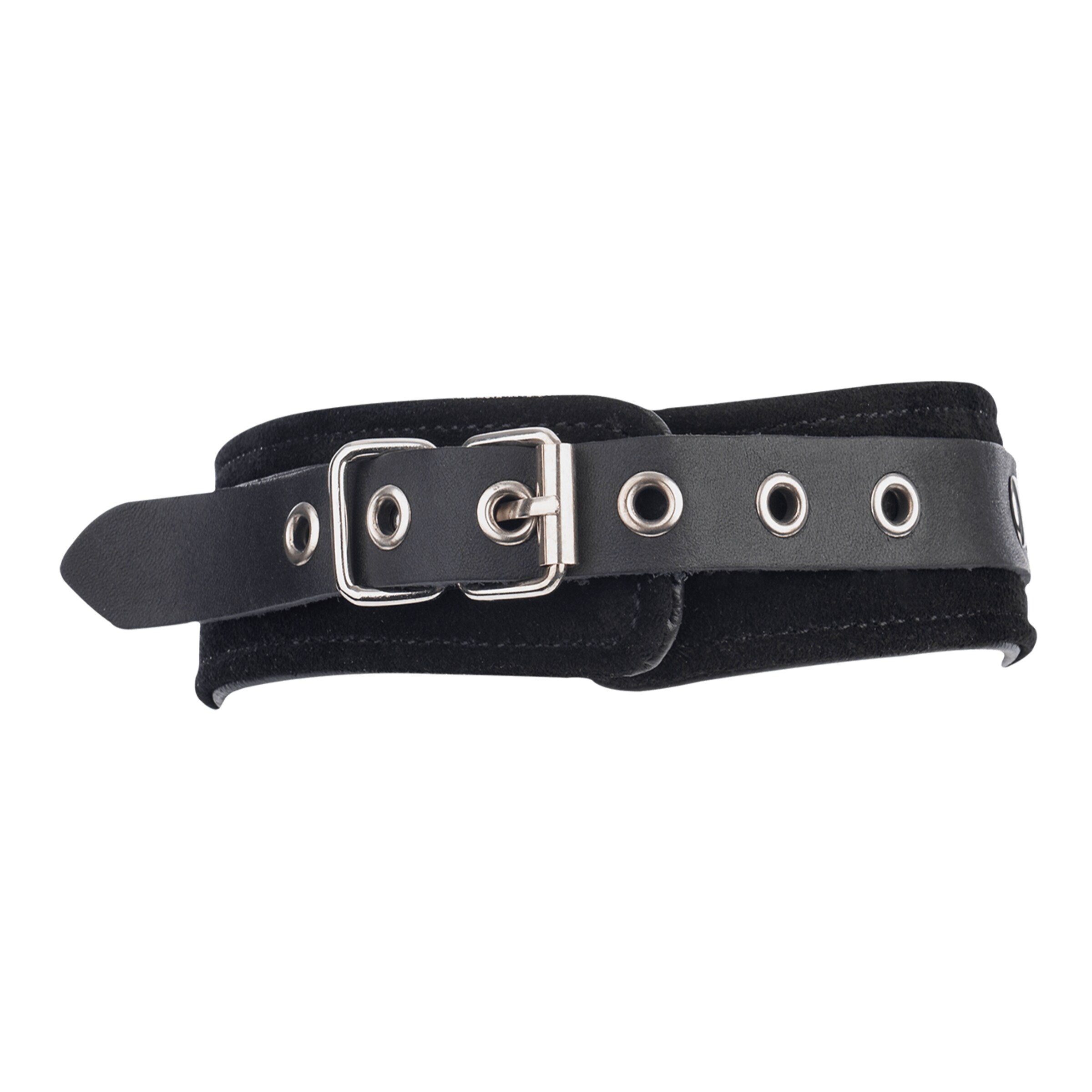 collier-en-cuir-avec-o-ring-Noir-2