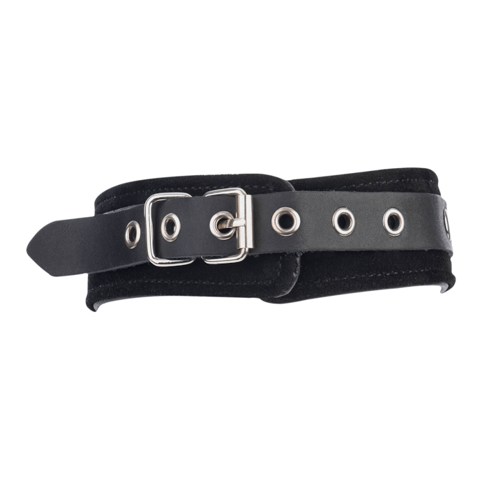 collier-en-cuir-avec-o-ring-Noir-2