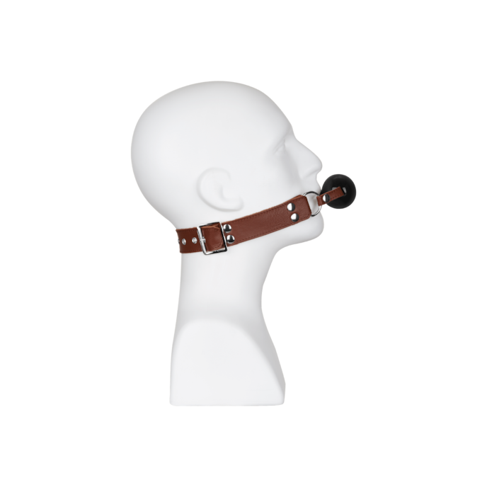 bâillon-avec-balle-Brun-Noir-2