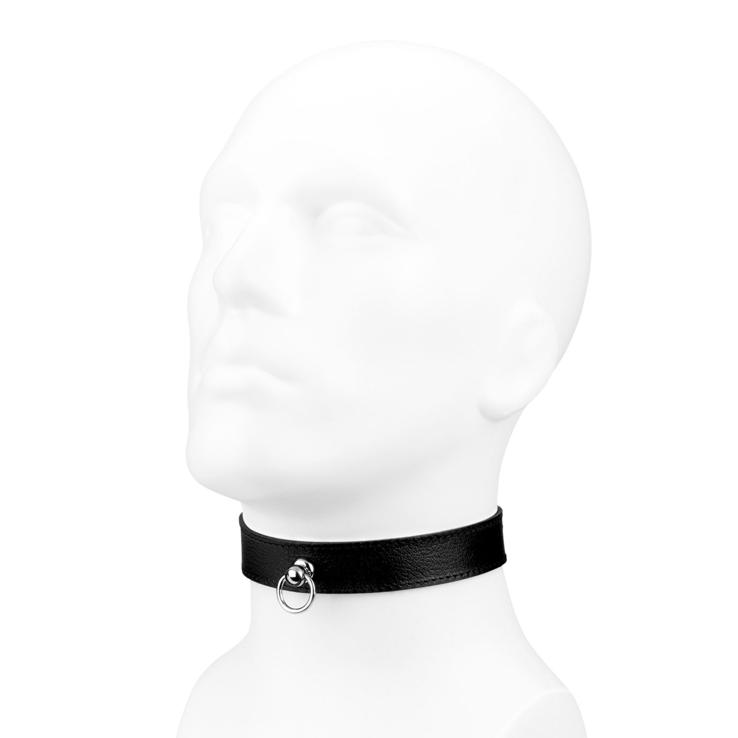 collier-étroit-en-cuir-avec-anneau-en-o-Noir-2
