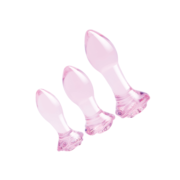 glaze-glass---rosebud-anal-training-set-3-pièces-Rose-1