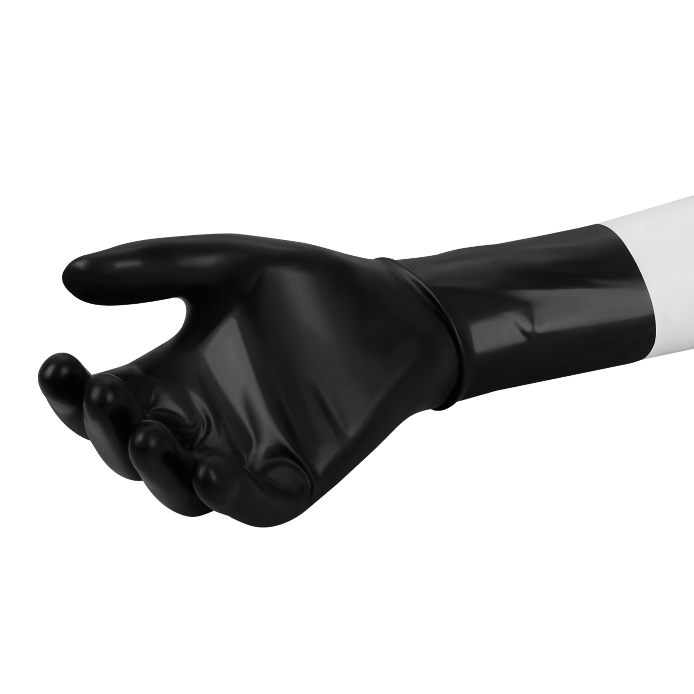 gants-en-latex-brillants-Noir-4