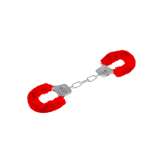 menottes-avec-peluche-Argent-Rouge-2