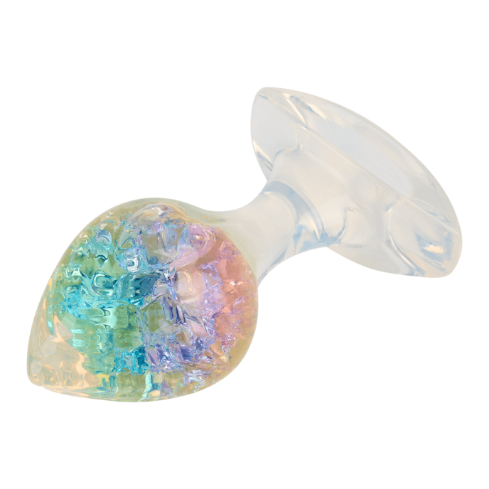 schimmernder-analplug-aus-silikon;-9-5-cm-Bunt-Transparent-9