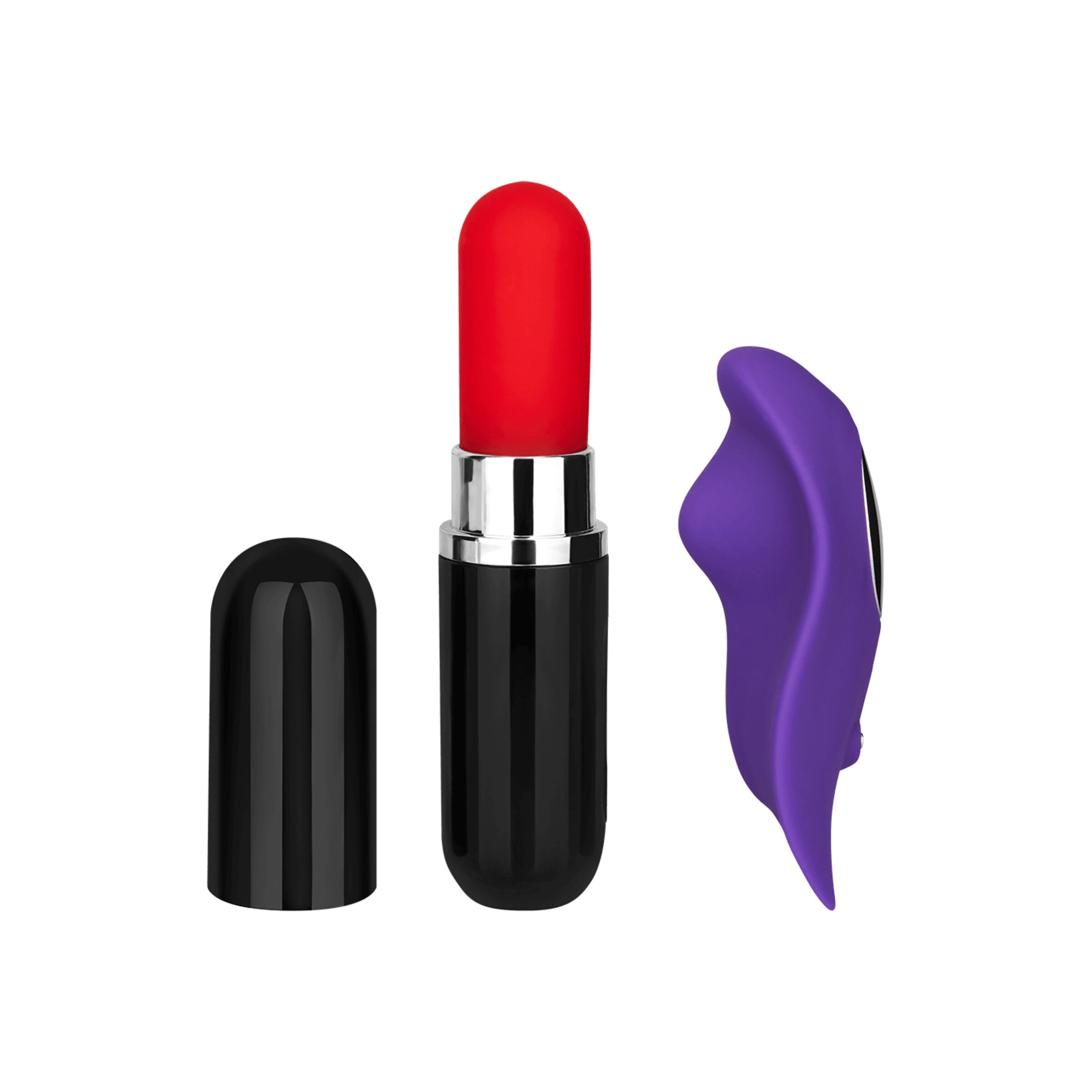 vibrateur[nbhy]-set-en-silicone-2-pièces-Noir-Violet-4