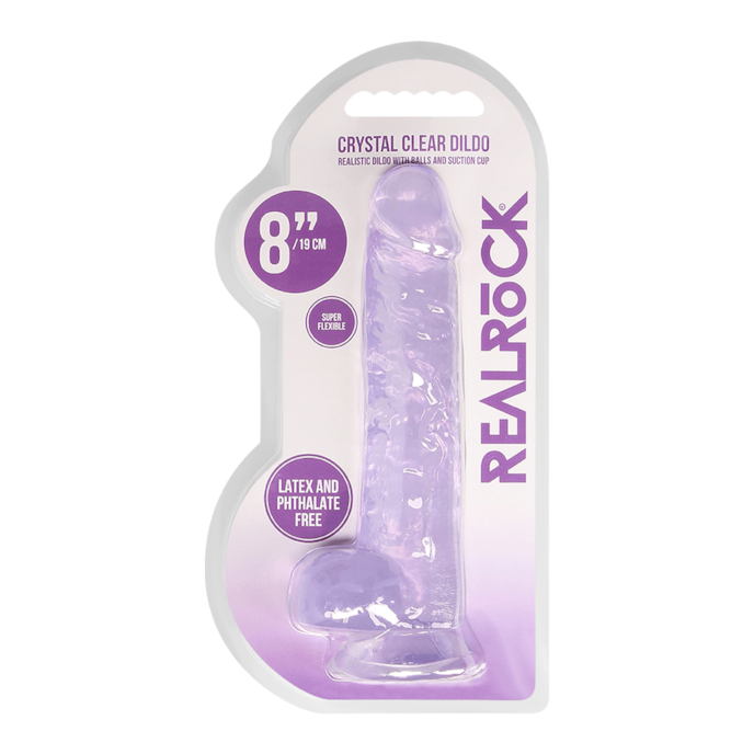 crystal-clear---dildo-with-balls-21-cm-Paars-4