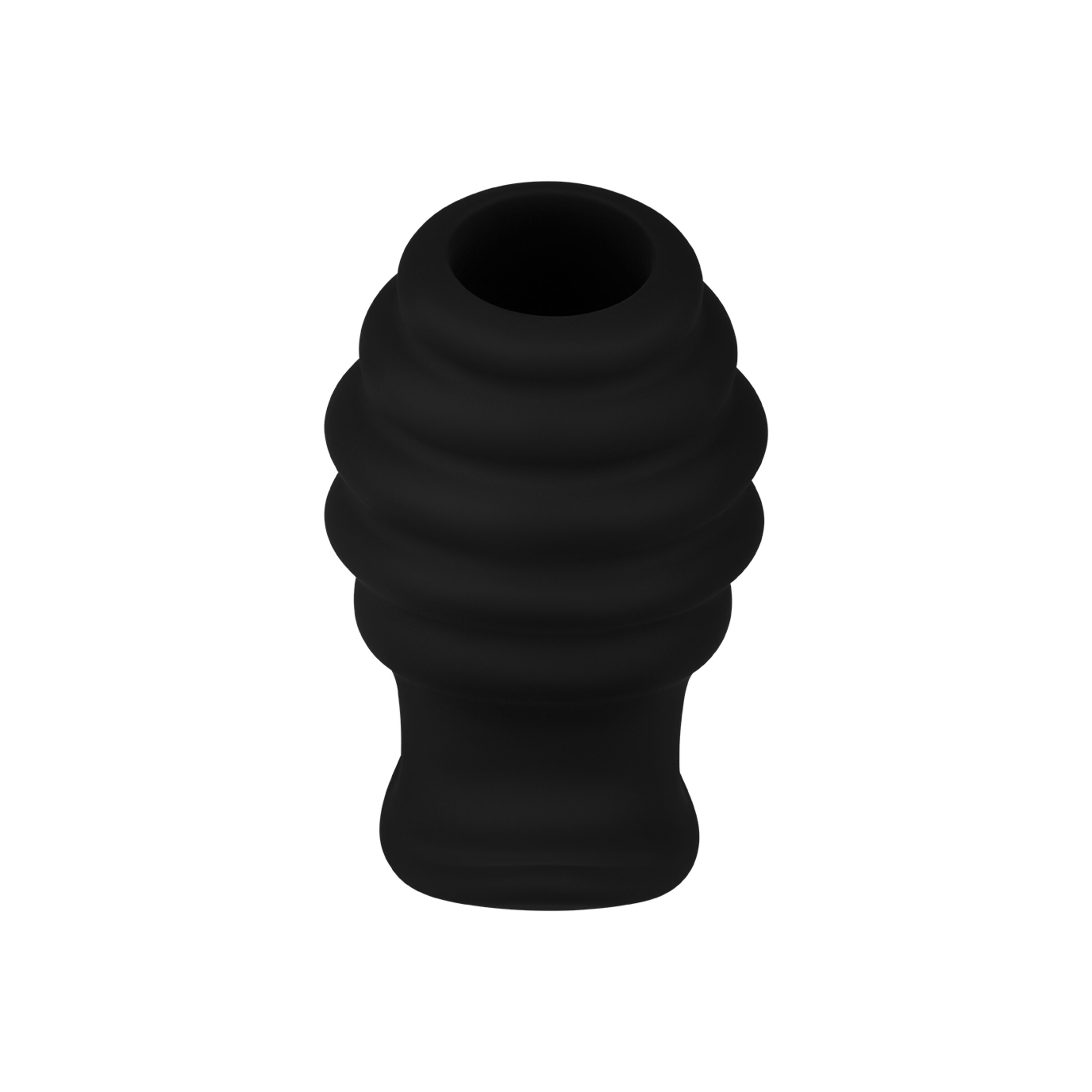 gestructureerde-anaalplug-met-tunnel-l-10-cm-Zwart-4