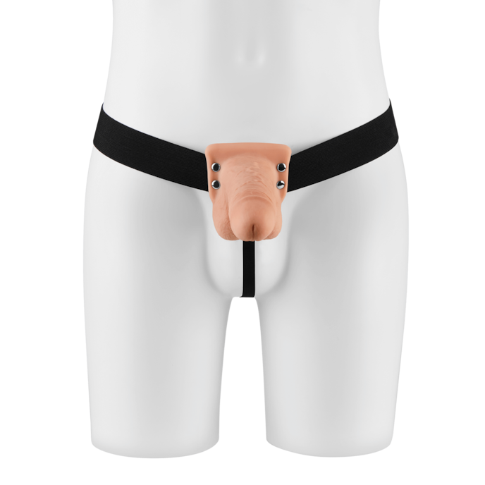 hollow-strap-on-with-balls-flesh-20-cm-Naturel clair-4