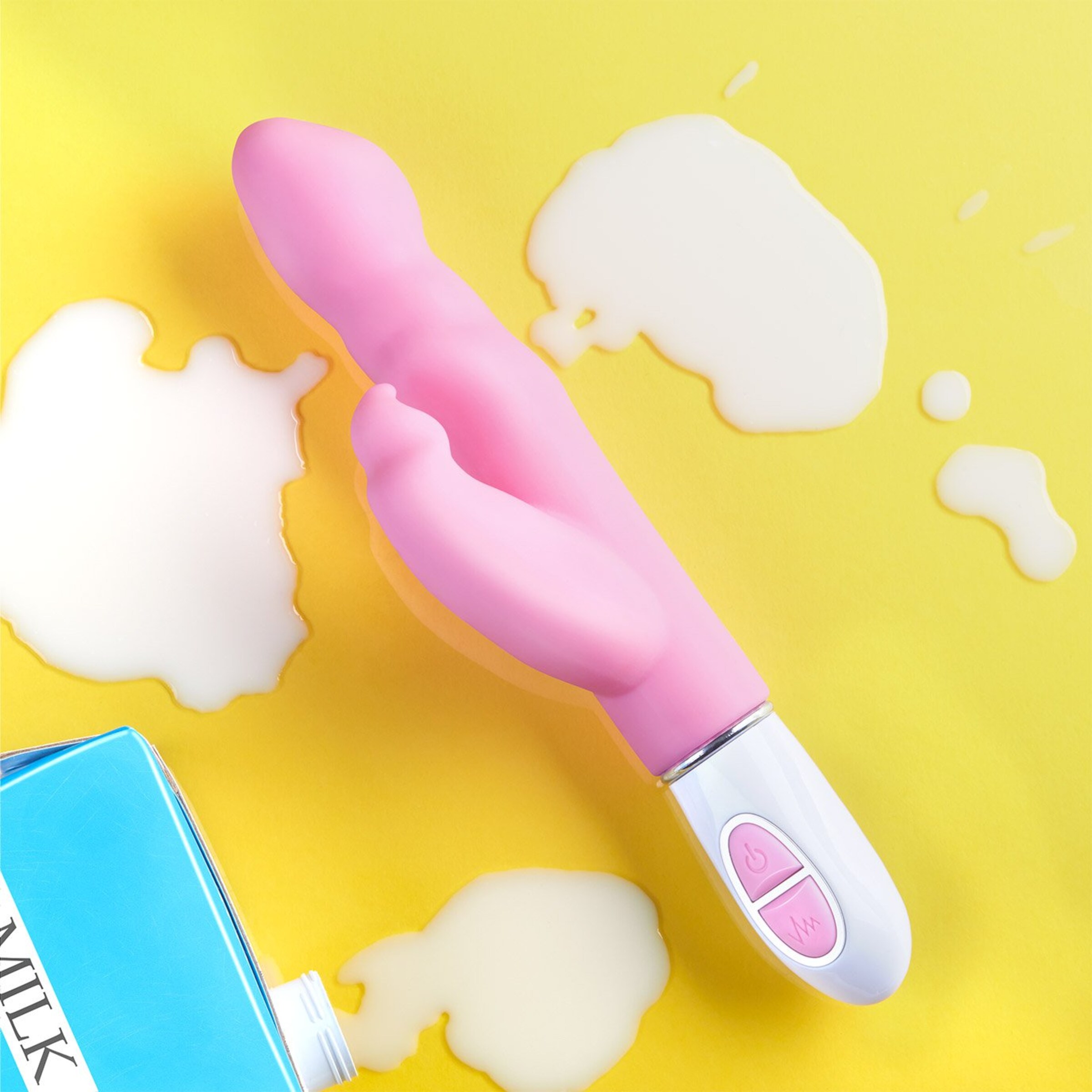 rabbit-vibrator-van-siliconen-22-5-cm-Roze-Wit-2