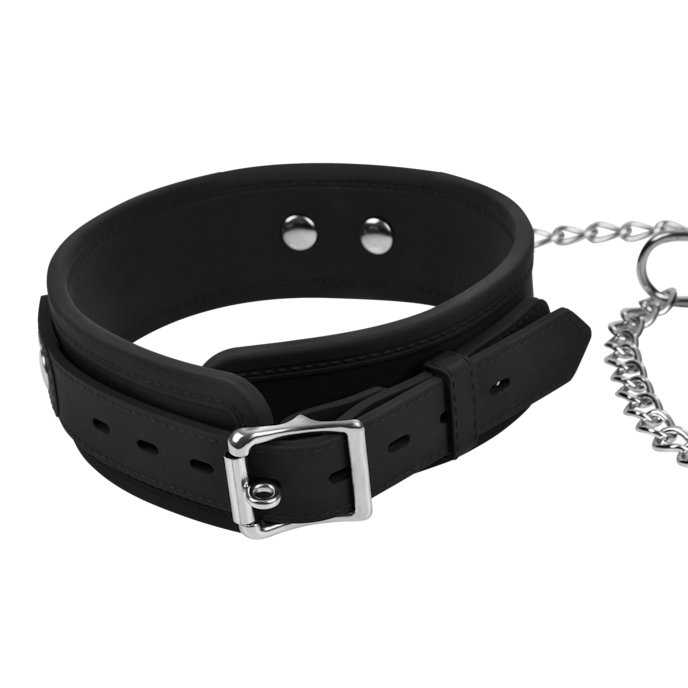 entrave-de-cou-étroite-avec-laisse-Noir-3