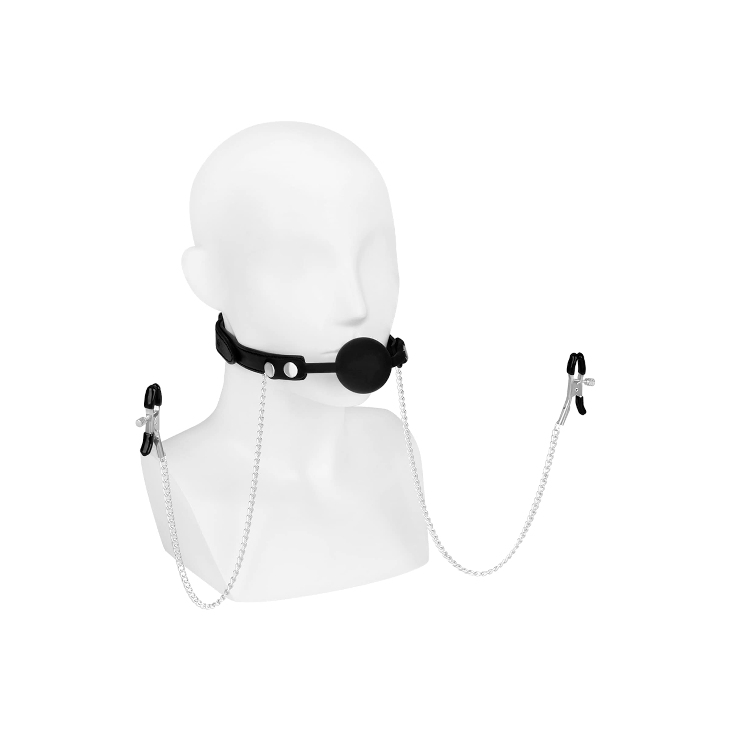 ballknevel-met-klemmen-Zilver-Zwart-2