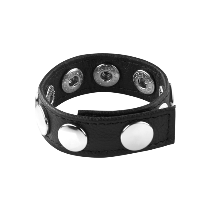 penisriem-met-knopen-Zilver-Zwart-4