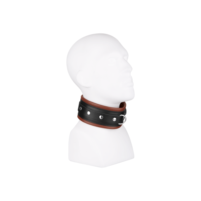 gewatteerde-halsband-m/l-Bruin-Zwart-1