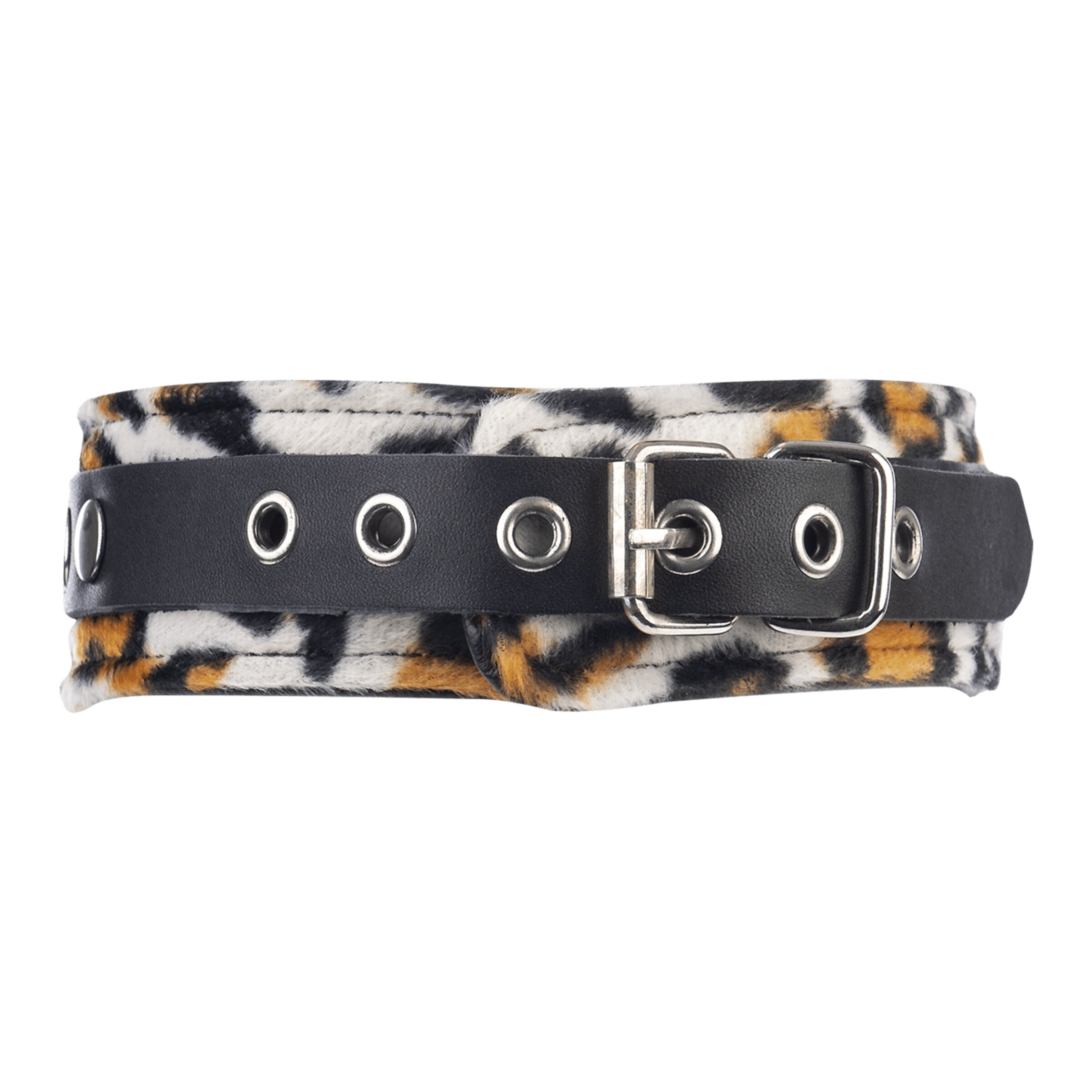 leren-halsband-met-o-ring-Luipaard-2