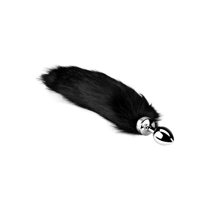 buttplug-with-black-tail-8-5-cm-Zilver-Zwart-1