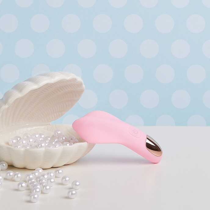 vibromasseur-à-poser-en-silicone-11-cm-Or rose-Rose-2