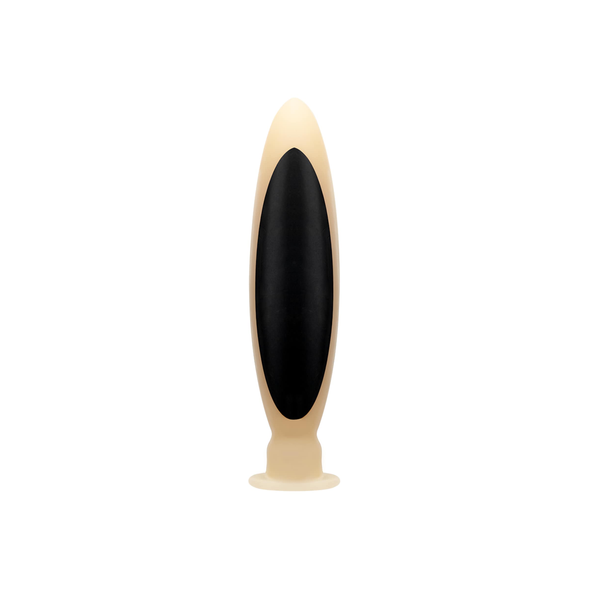 gode-anal-pour-électro-hy]stimulation-15-5-cm-Beige-Noir-2